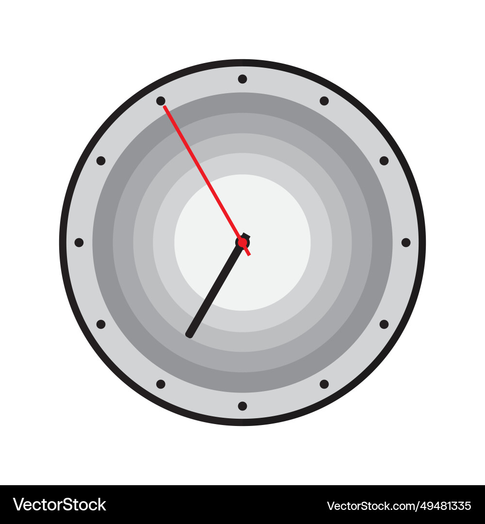 Wall clock icon Royalty Free Vector Image - VectorStock