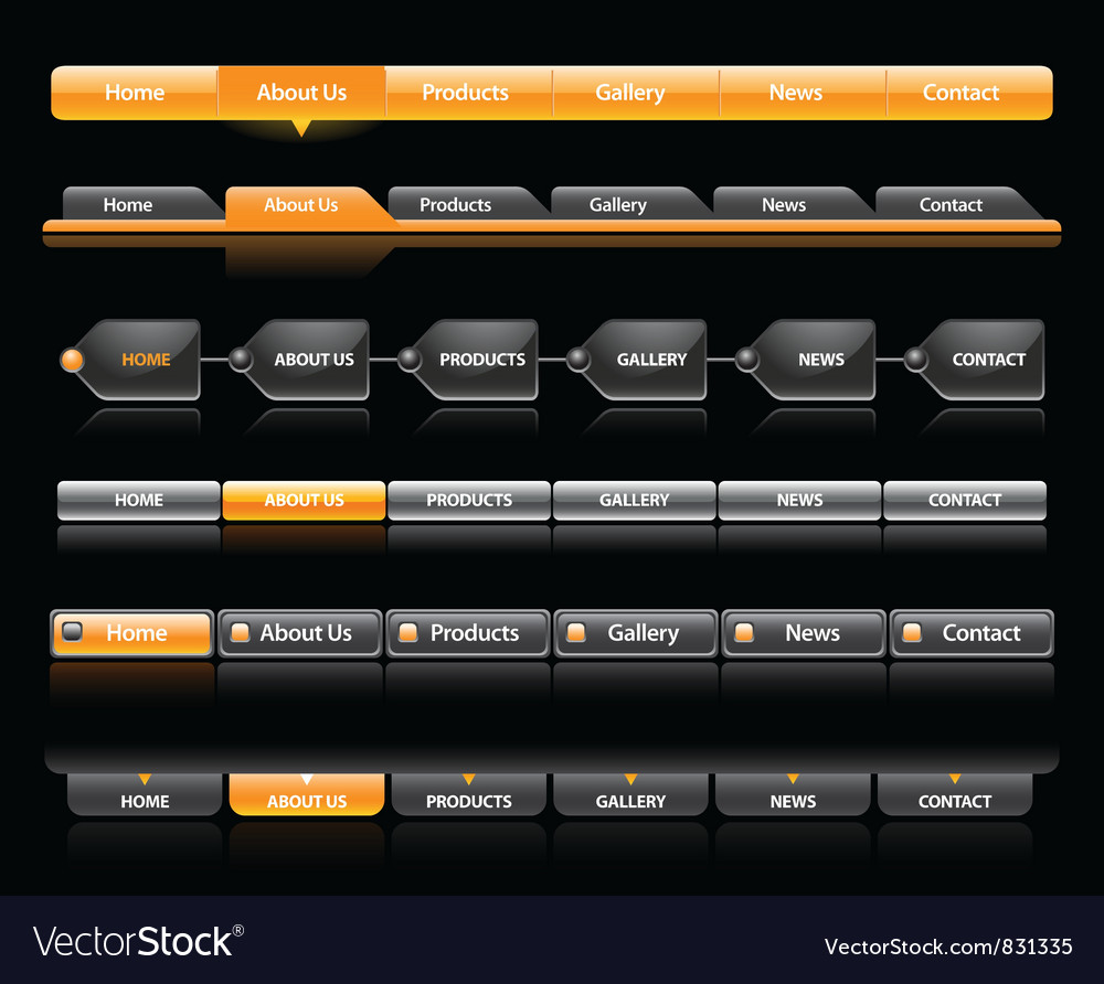 Web navigation templates