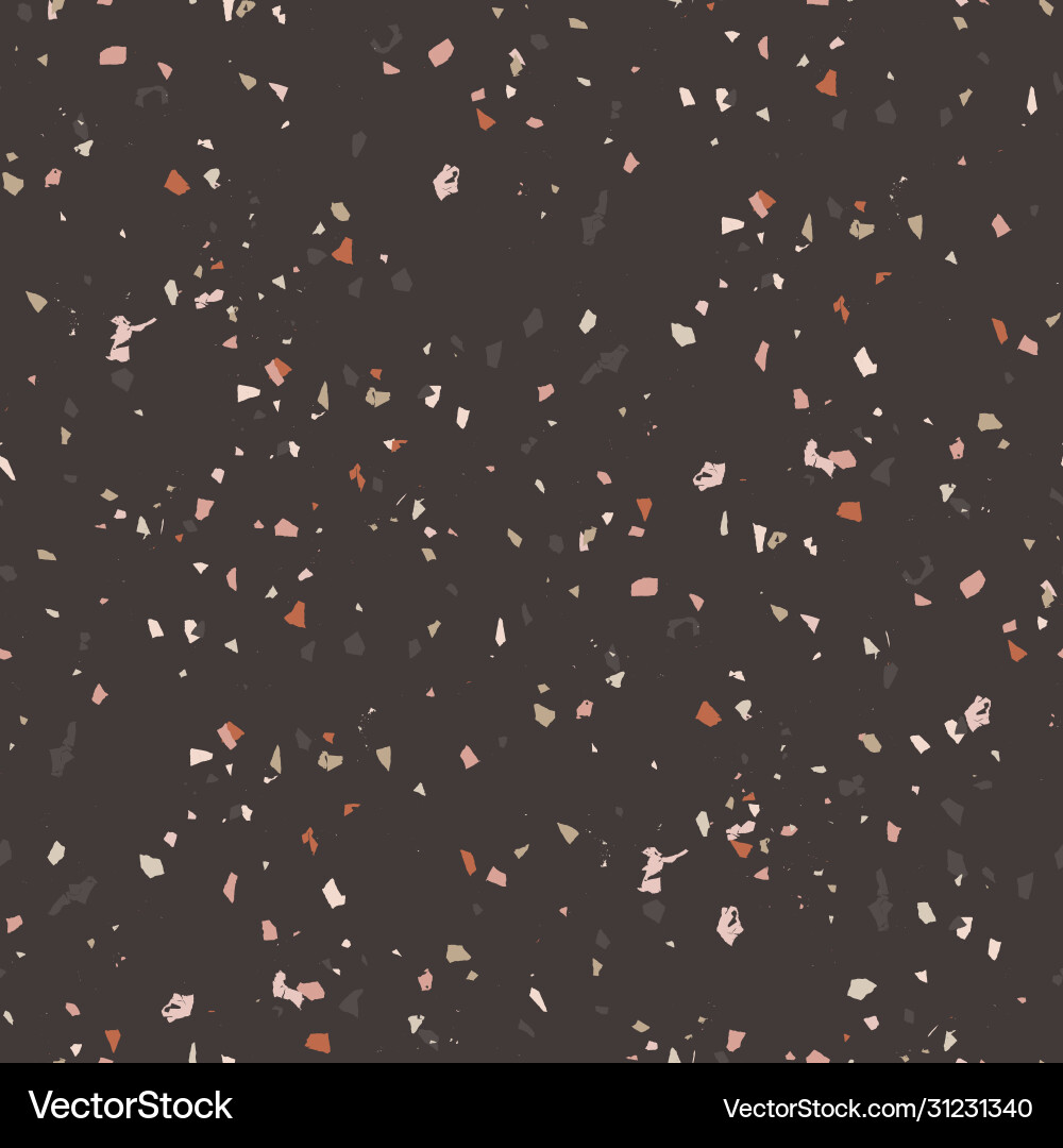 Abstract terrazzo seamless pattern Royalty Free Vector Image