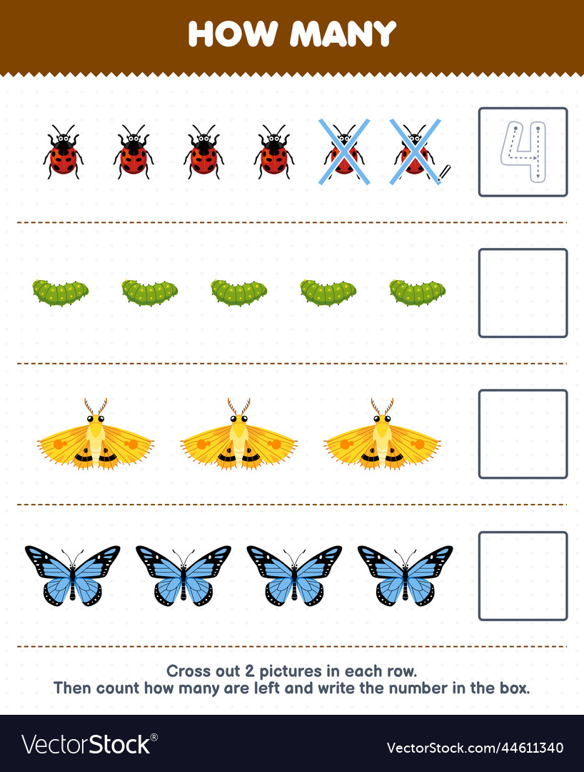 education-game-for-children-count-how-many-cute-vector-image