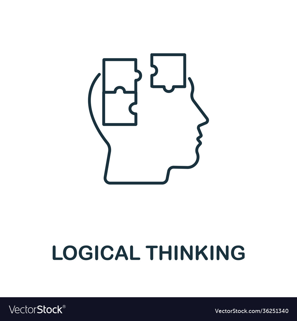 logical-thinking-icon-from-personality-collection-vector-image