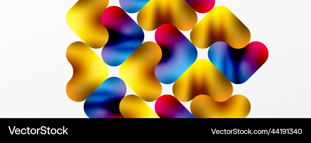 Round shapes and circle geometric abstract Vector Image