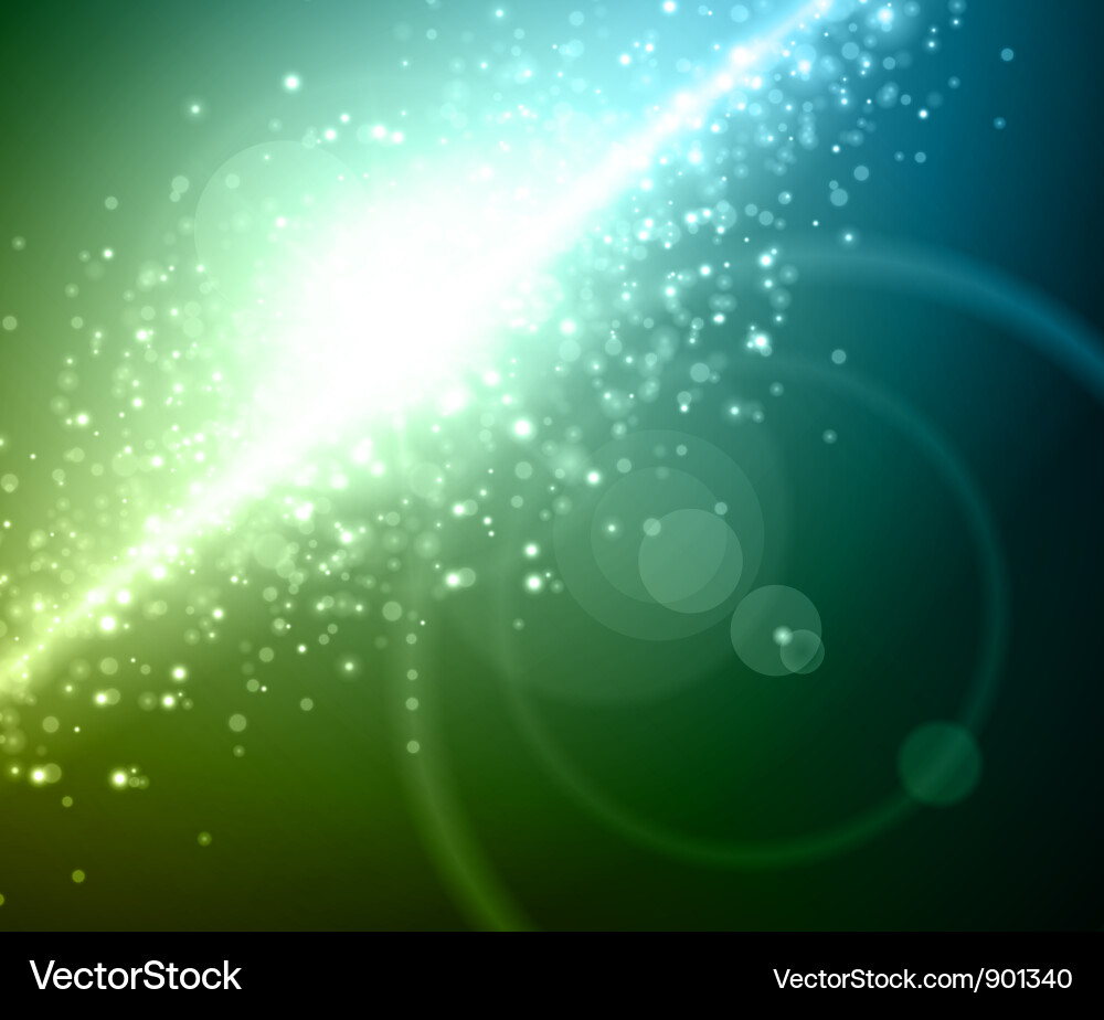 Smooth light lines with lens effect Royalty Free Vector