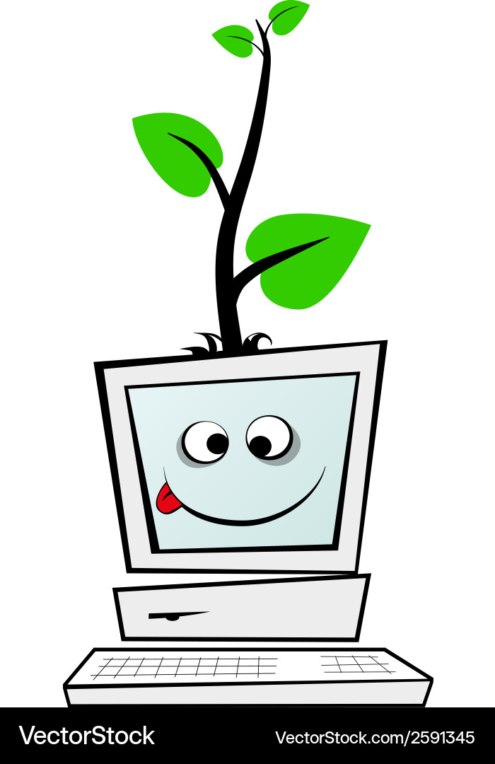 Computer Stock Photo Vector Computer Royalty Free Vector Image - VectorStock