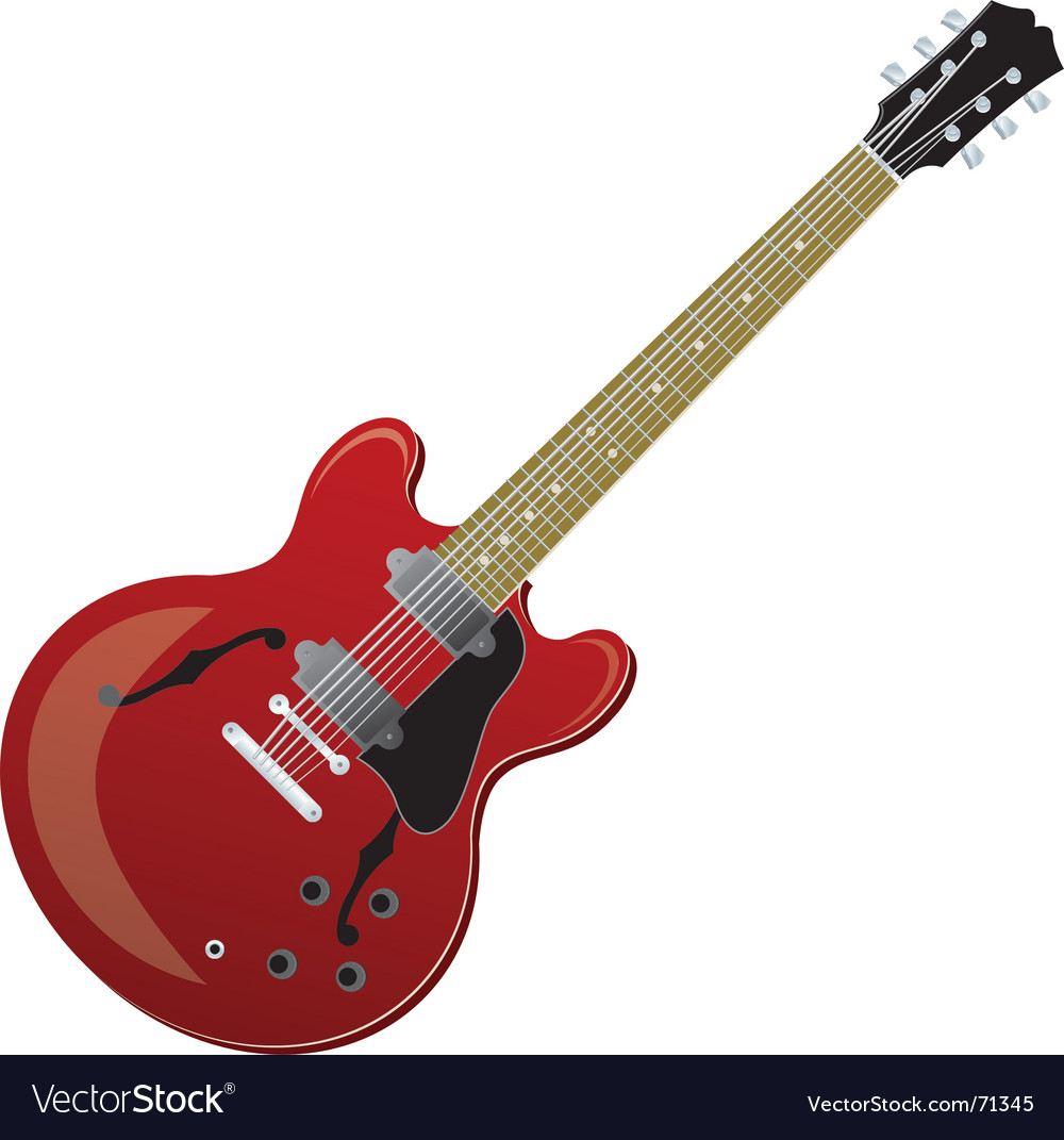 Electric guitar Royalty Free Vector Image - VectorStock