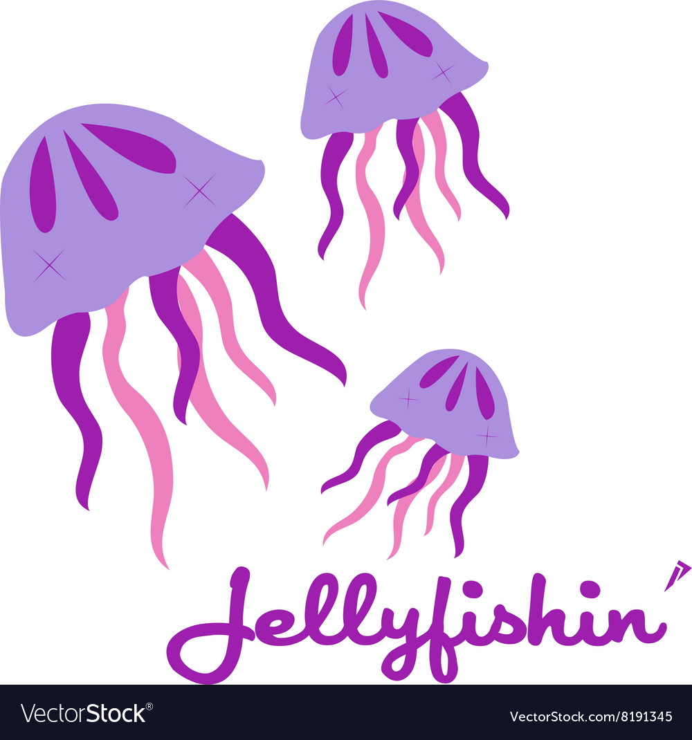 Jellyfishin Royalty Free Vector Image - VectorStock