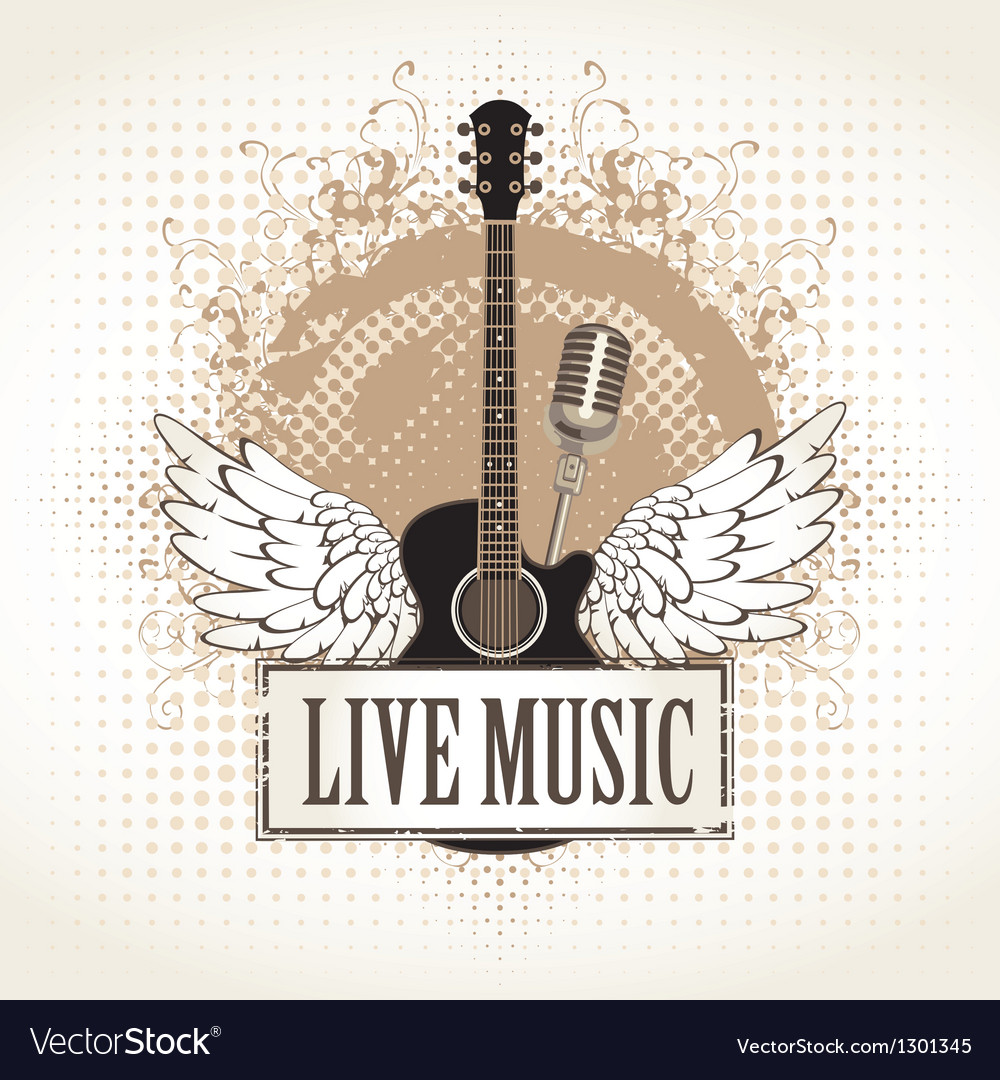 Live music Royalty Free Vector Image - VectorStock