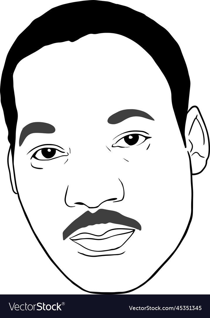 Mlk2 flat Royalty Free Vector Image - VectorStock