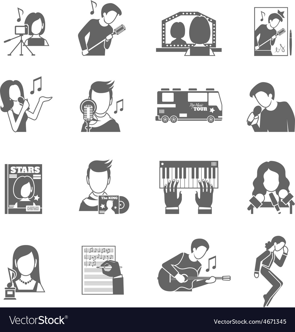 Pop Singer Icons