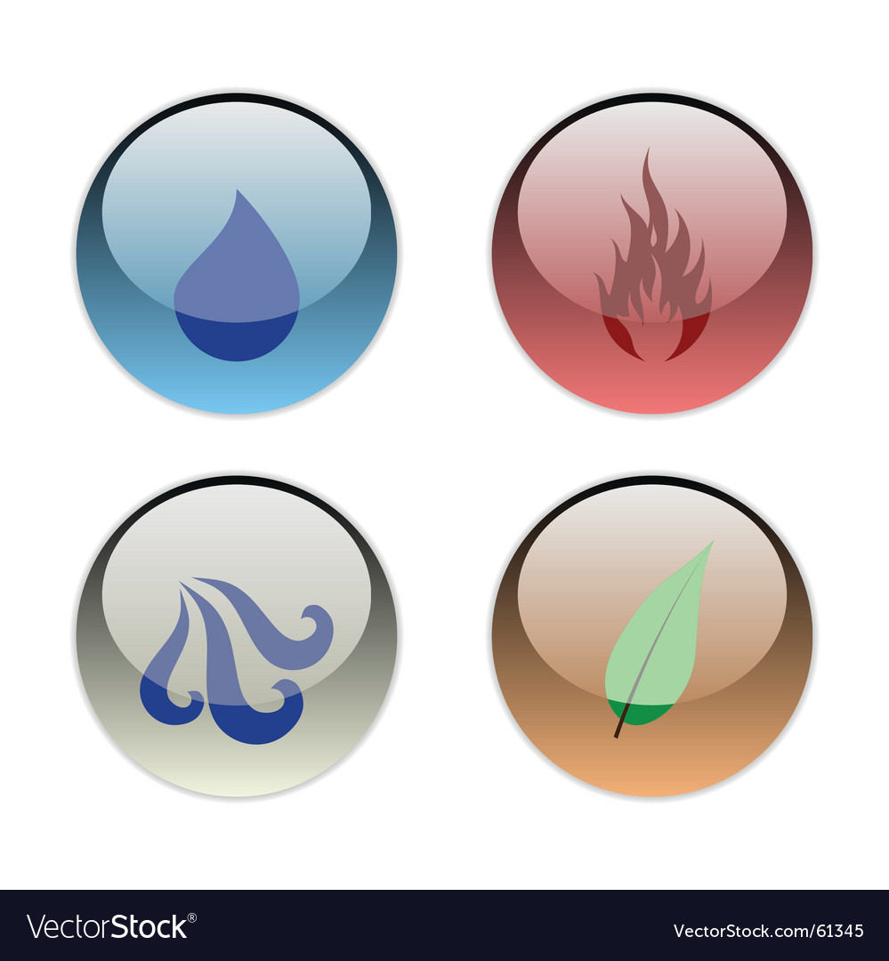 The four elements Royalty Free Vector Image - VectorStock