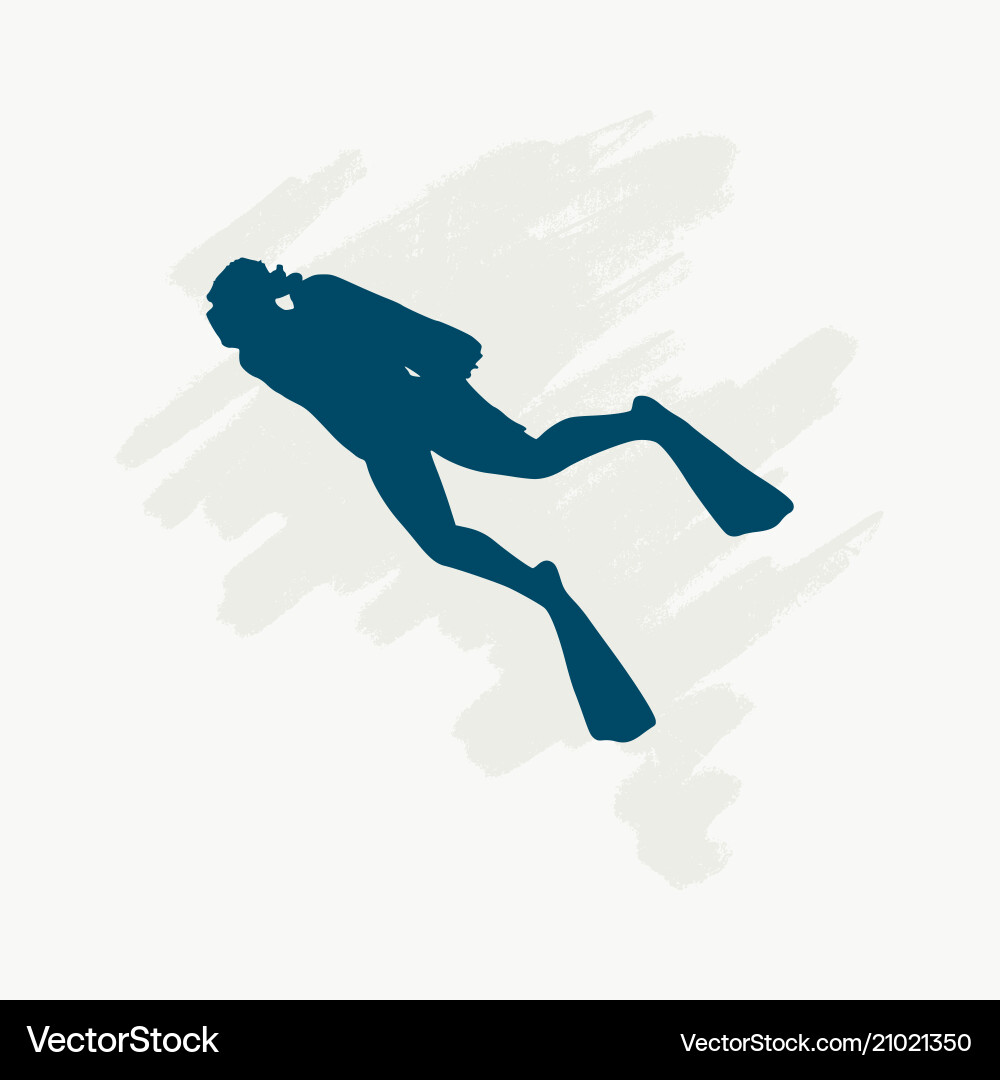 Diving sport concept Royalty Free Vector Image