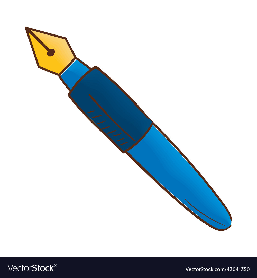 Fountain pen icon Royalty Free Vector Image - VectorStock