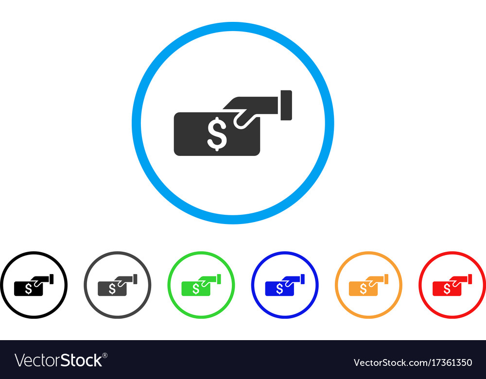 Pay Rounded Icon Royalty Free Vector Image - Vectorstock