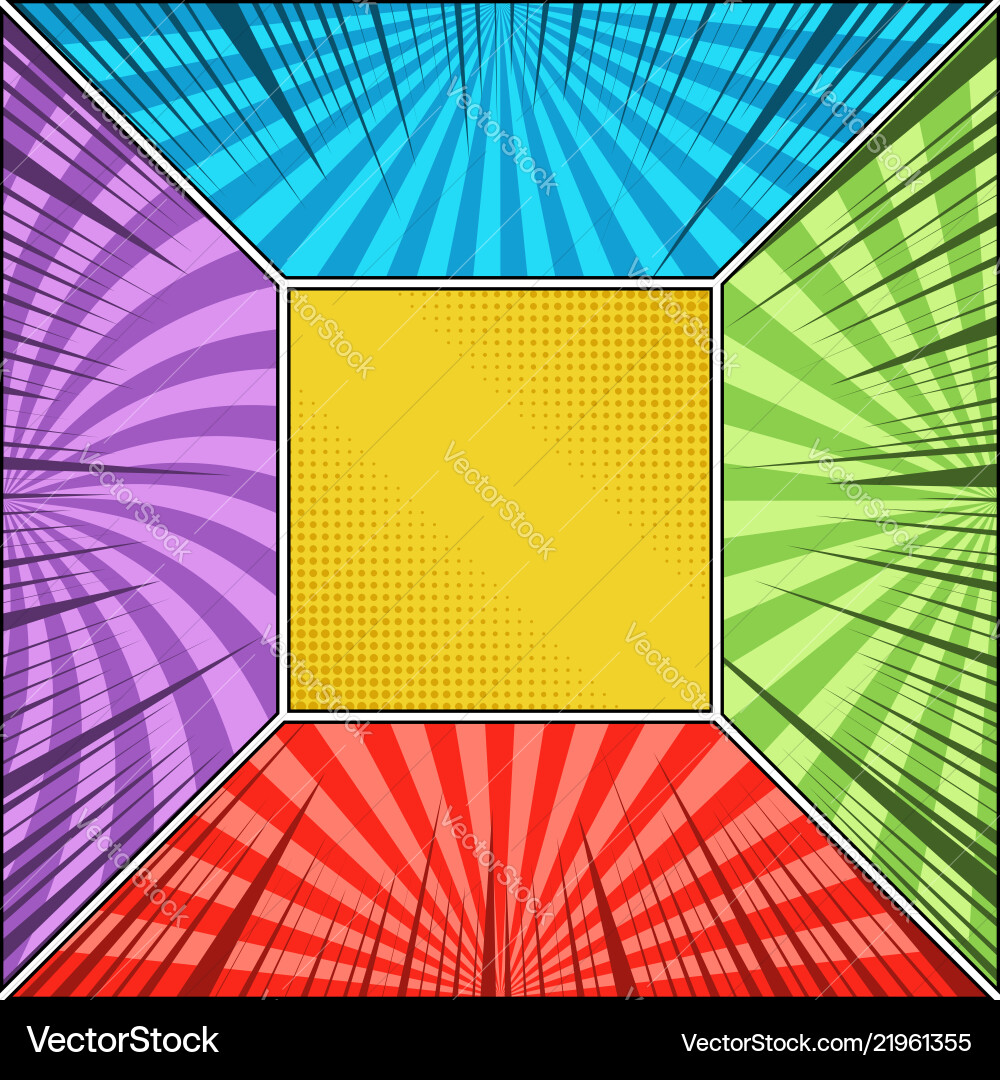Comic book page original background Royalty Free Vector