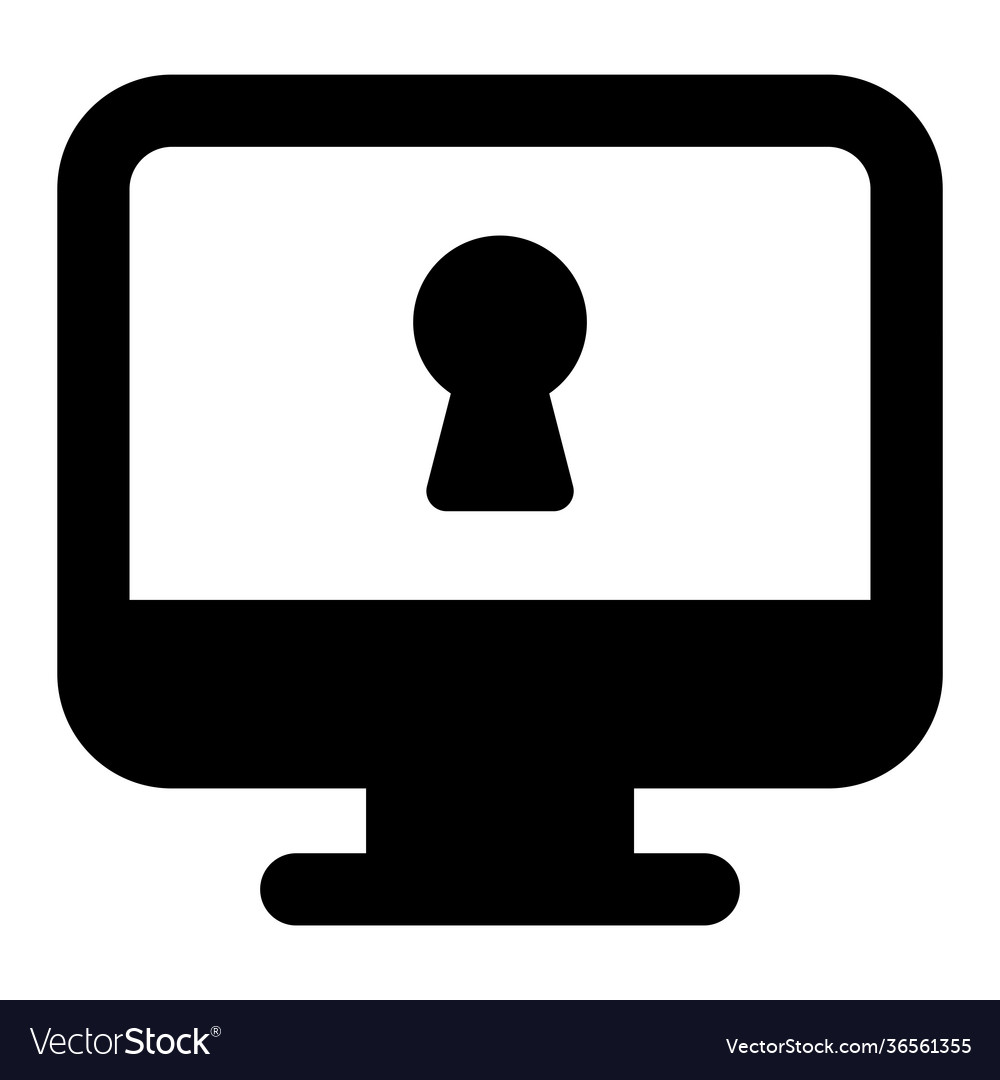 System lock Royalty Free Vector Image - VectorStock