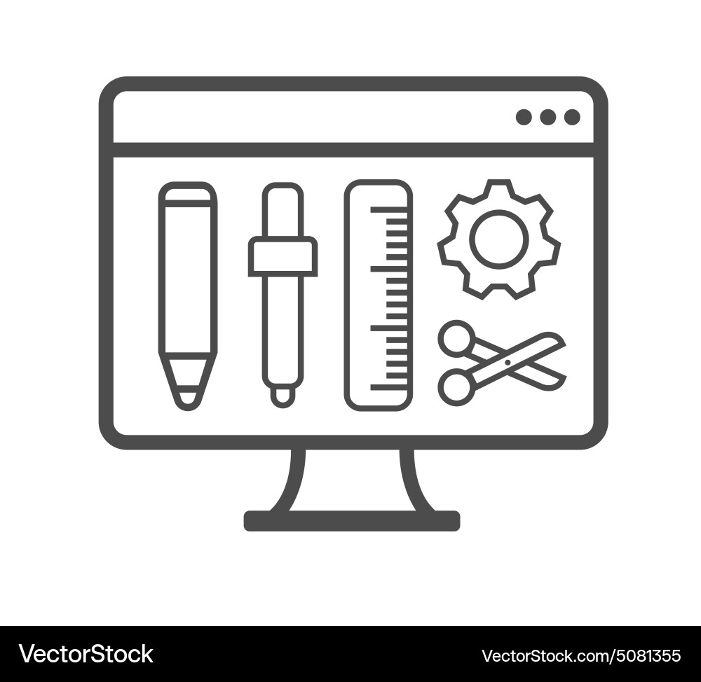 Web design concept Royalty Free Vector Image - VectorStock