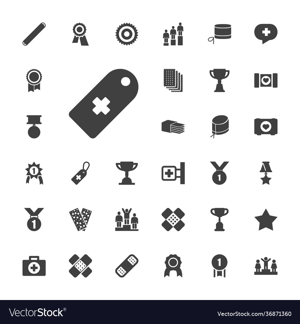 33 first icons Royalty Free Vector Image - VectorStock