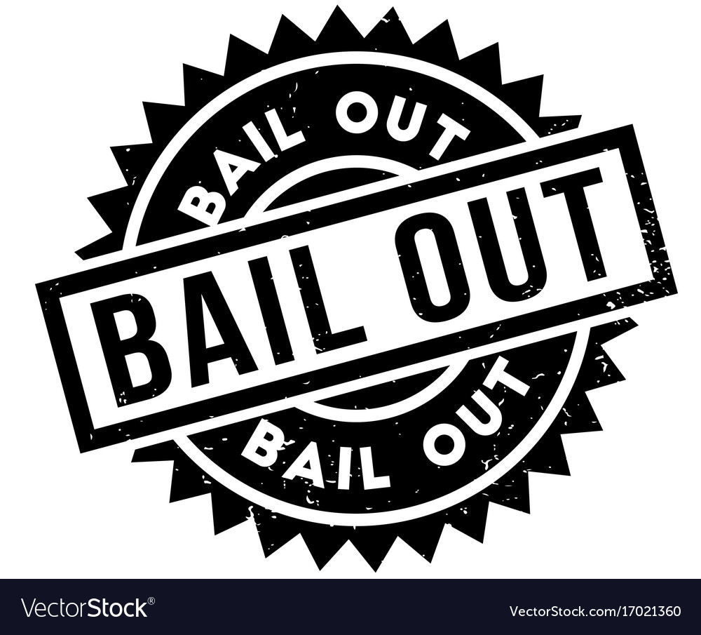 Bail out rubber stamp Royalty Free Vector Image