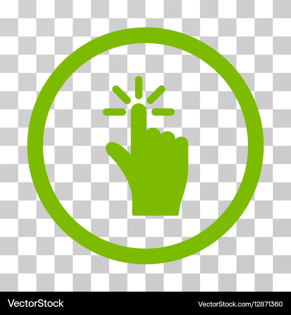 Click rounded icon Royalty Free Vector Image - VectorStock