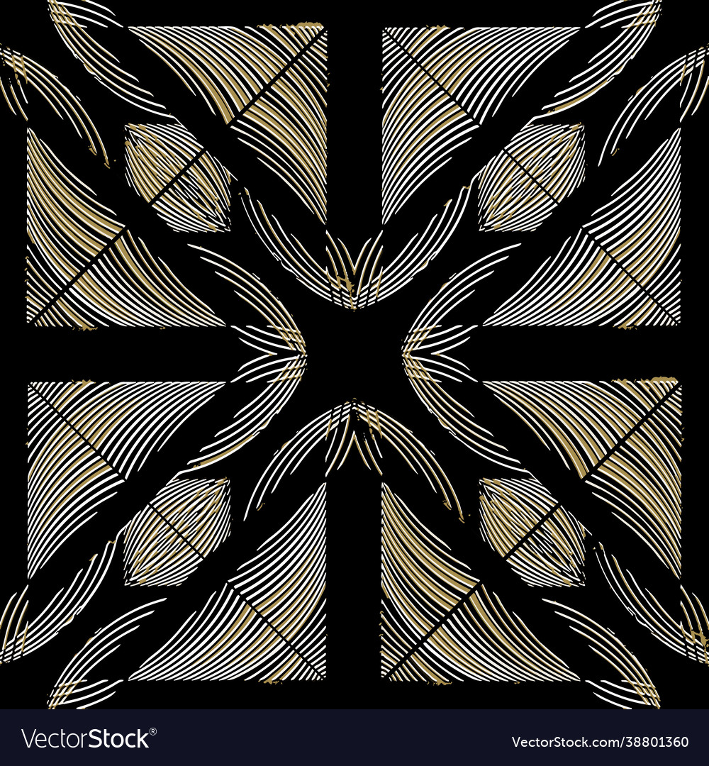 Embossed 3d geometric seamless pattern emboss Vector Image