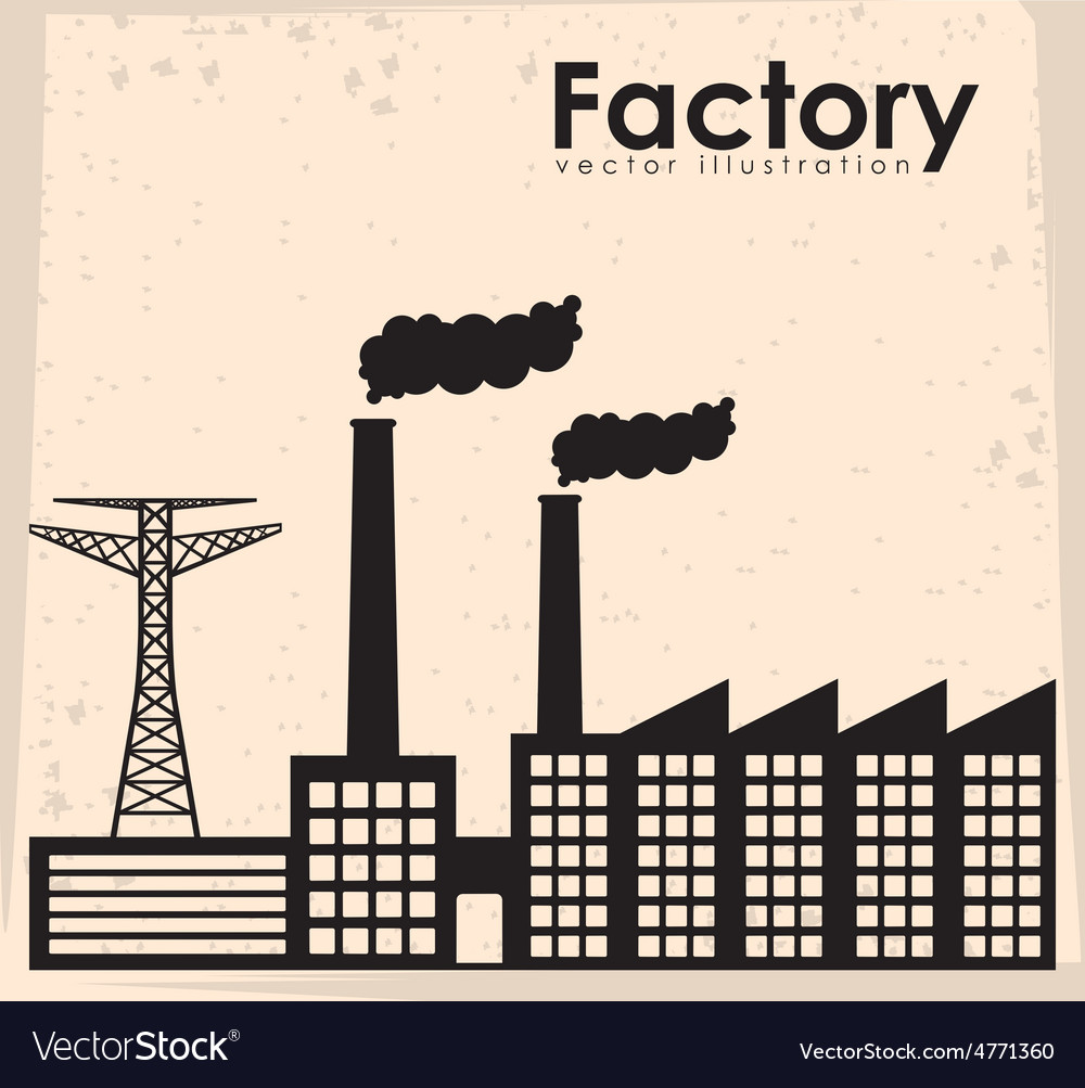 Factory design Royalty Free Vector Image - VectorStock