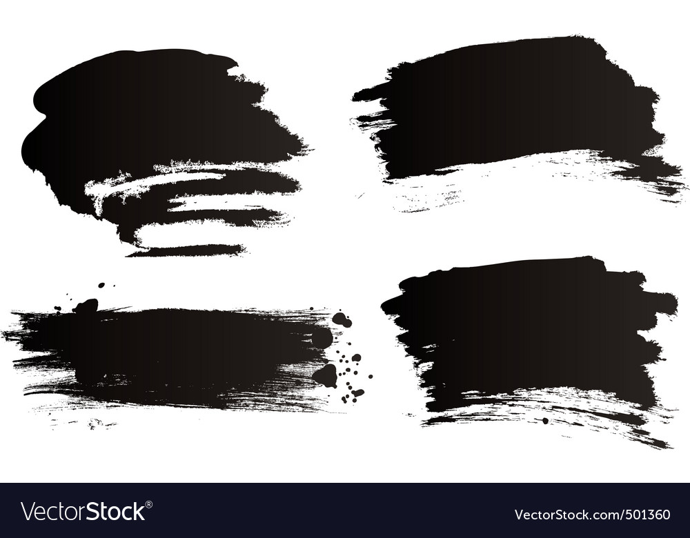 Grunge Brushes Royalty Free Vector Image Vectorstock 