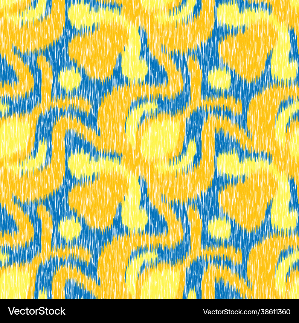 Seamless ikat pattern Royalty Free Vector Image