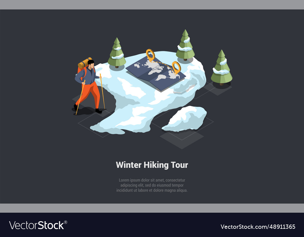 Adventures Hiking Tour And Exploring Man Vector Image Adventures Hiking Tour And Exploring Man Vector Image