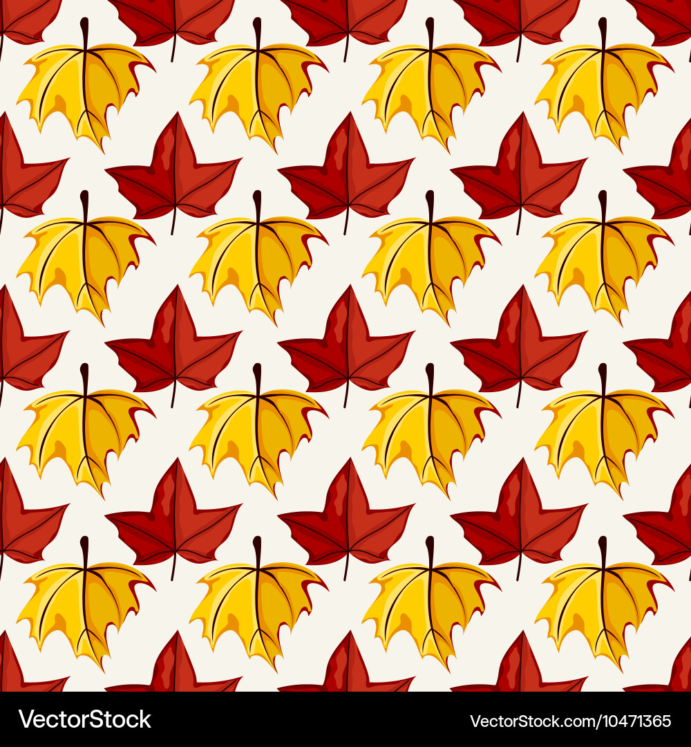 Autumn seamless pattern Royalty Free Vector Image