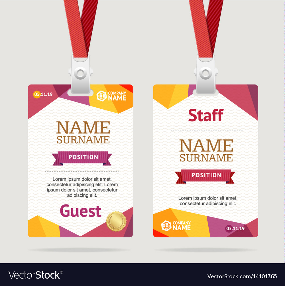 Template For Name Badges DocTemplates