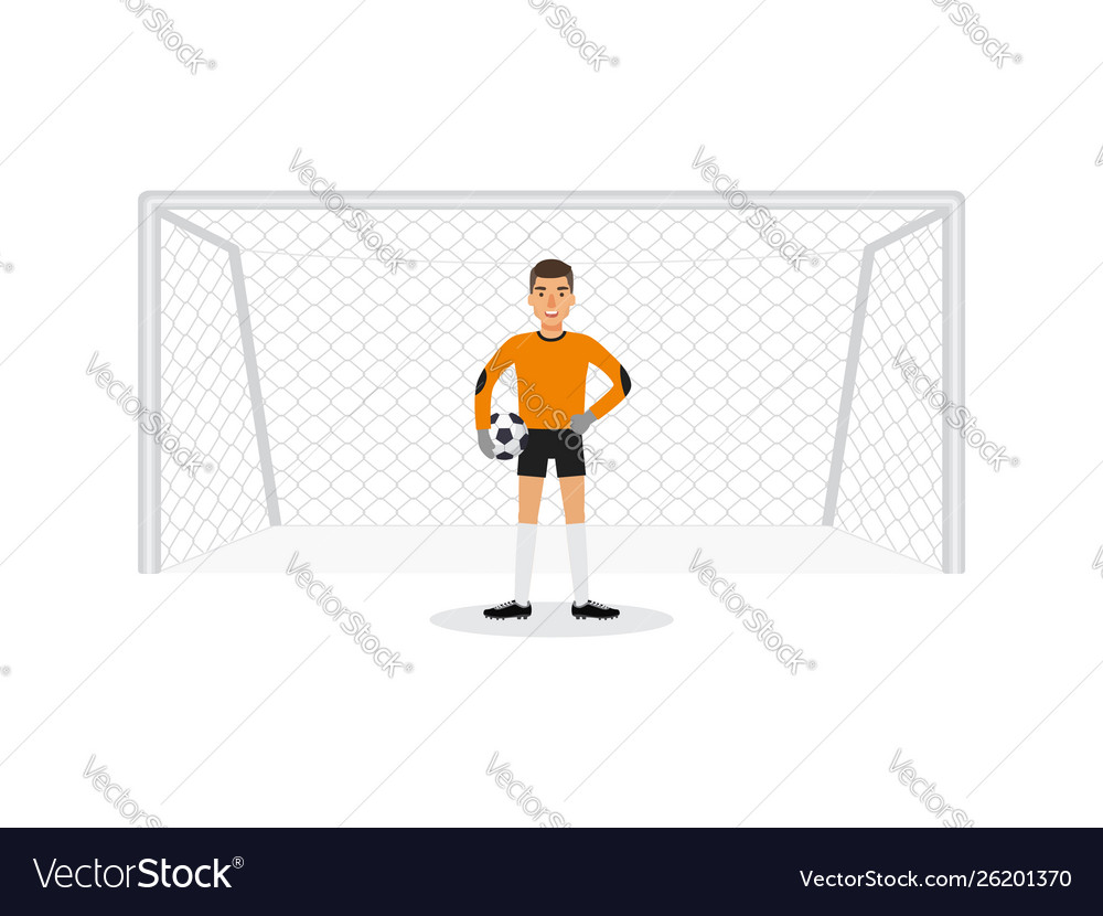 Goalkeeper Royalty Free Vector Image - VectorStock