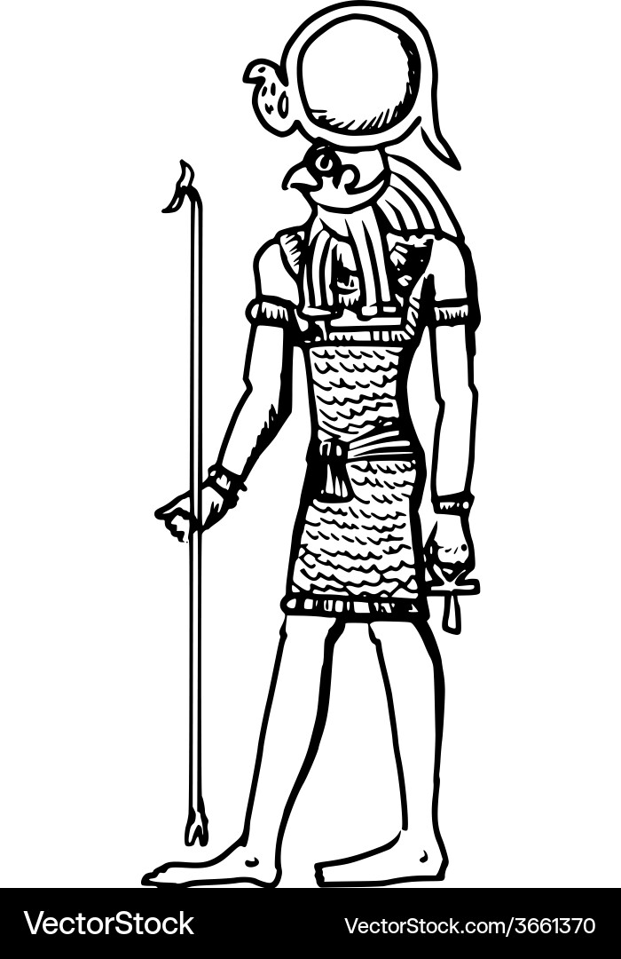 God ancient egypt Royalty Free Vector Image - VectorStock