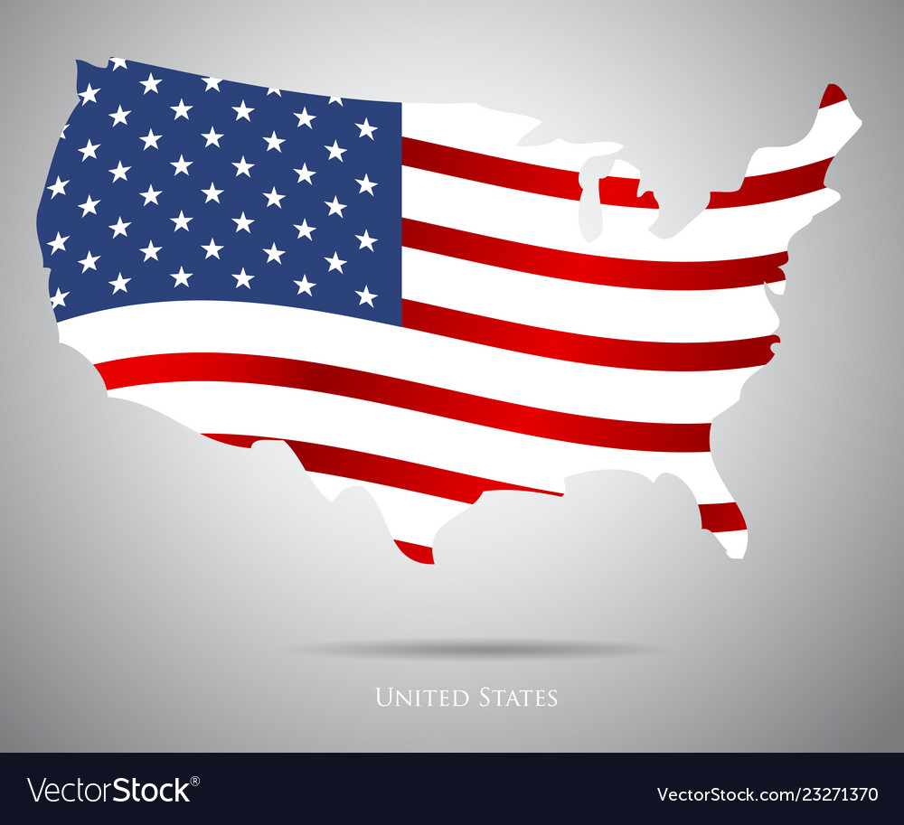 United states of america map usa independence Vector Image