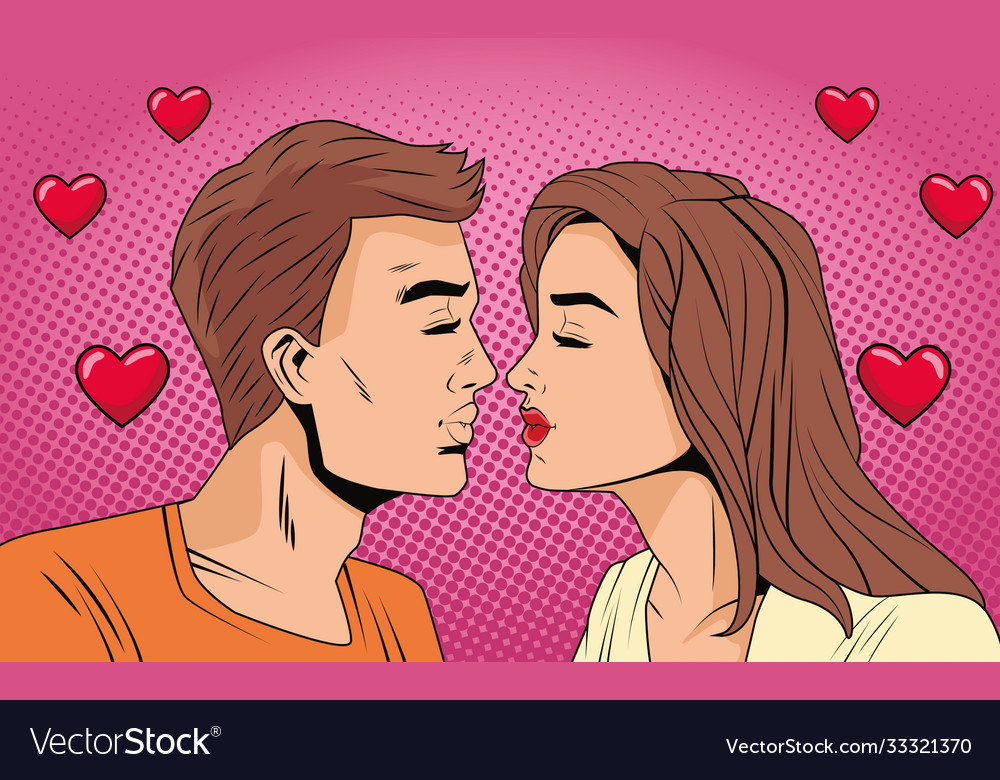 Premium Vector  Anime of kissing character