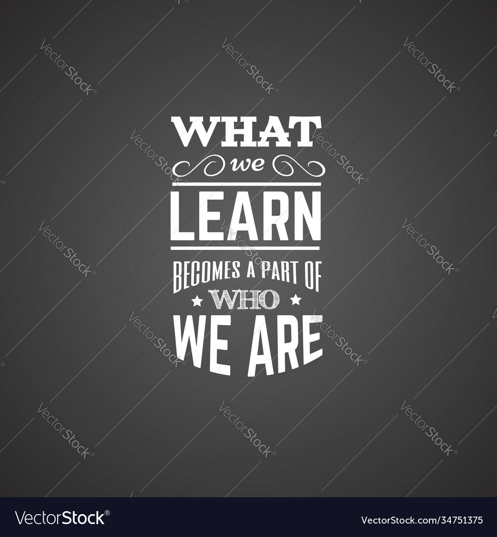 Quote typographical background about school Vector Image