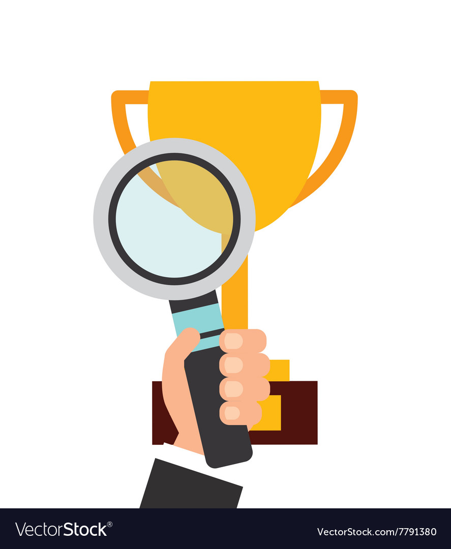 Looking for the win design Royalty Free Vector Image