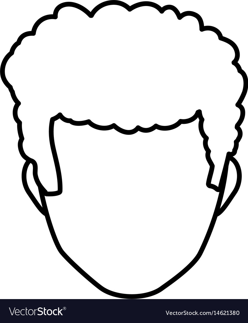 Male faceless head Royalty Free Vector Image - VectorStock