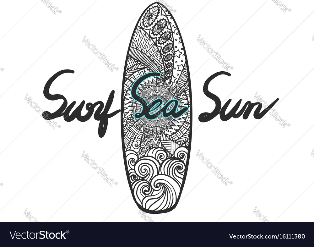 god family surf vector