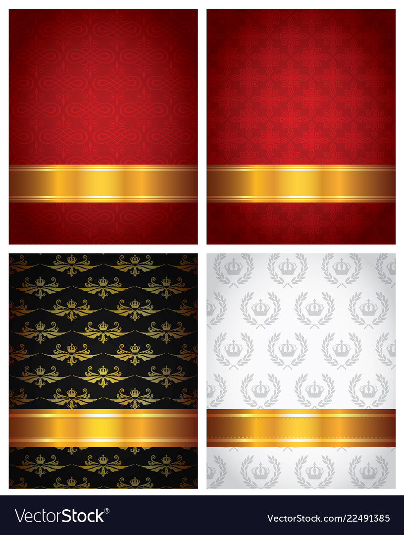 Set decorative backgrounds Royalty Free Vector Image