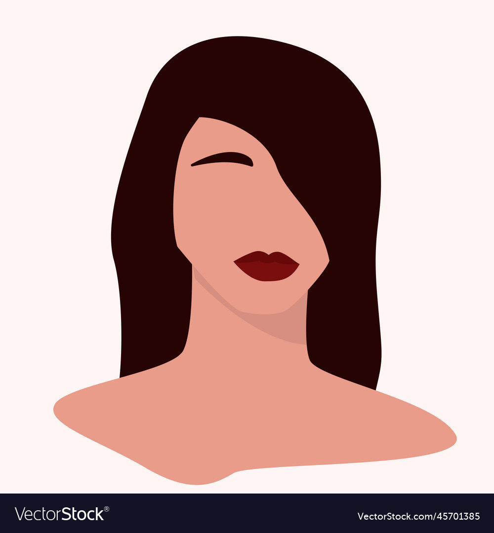 Woman clip art isolated on white background Vector Image