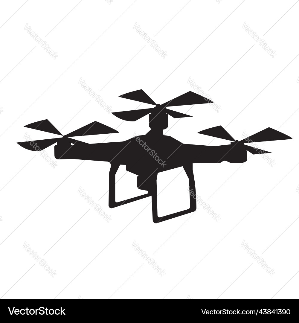 Drone quadcopter technology icon design Royalty Free Vector