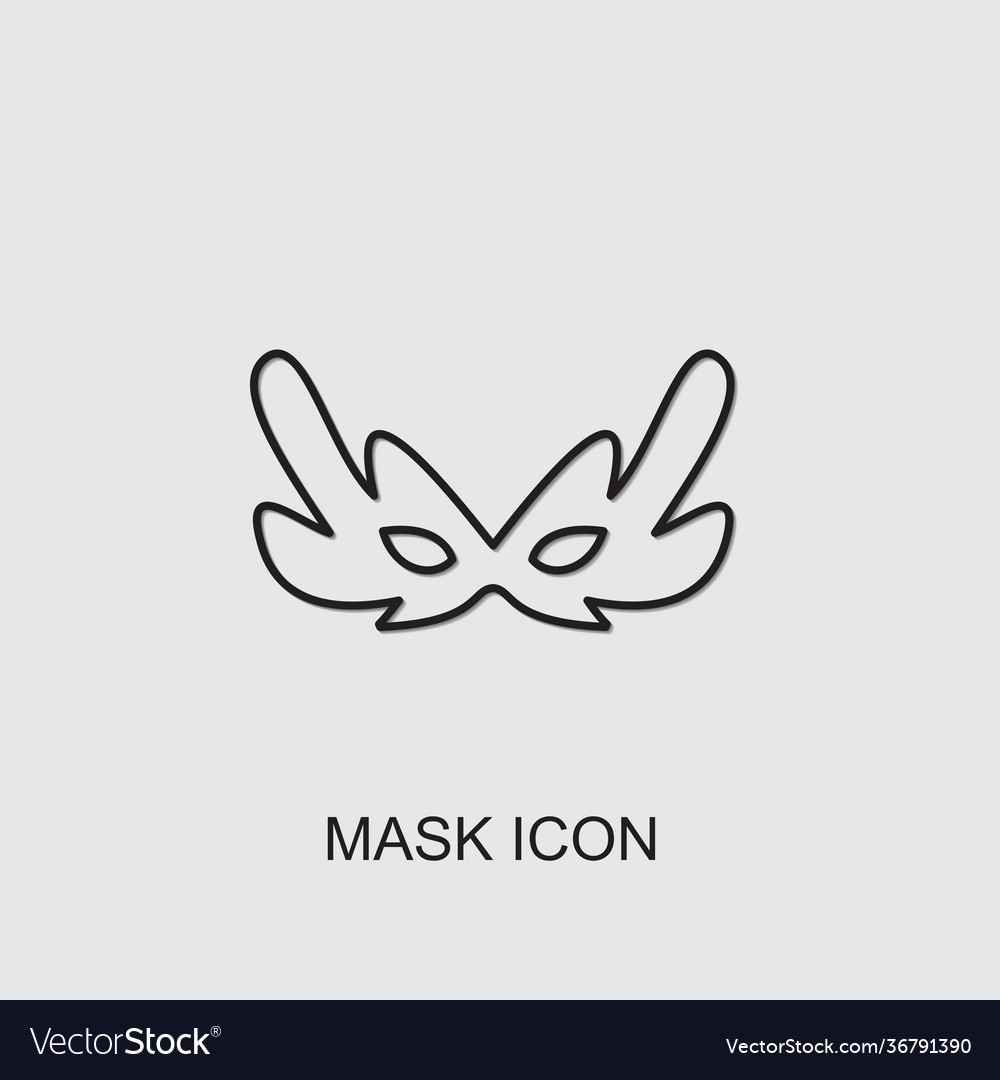 Mask icon Royalty Free Vector Image - VectorStock