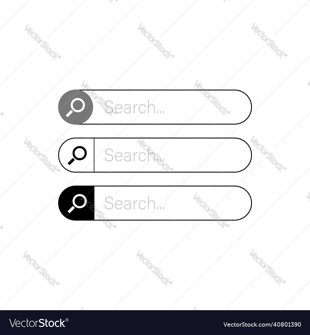 Search bar with icon and placeholder html Vector Image