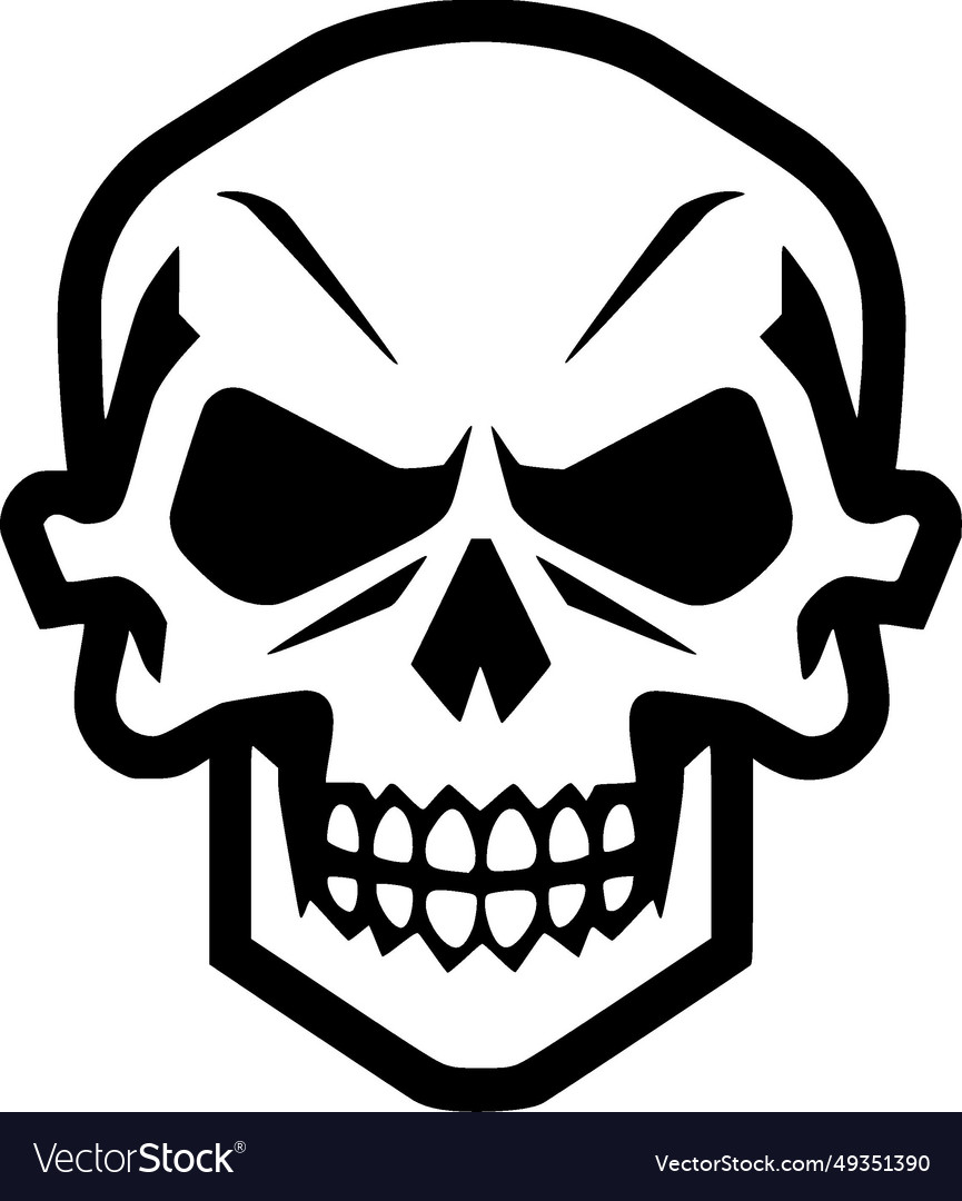 Skull - high quality logo - ideal for t-shirt Vector Image