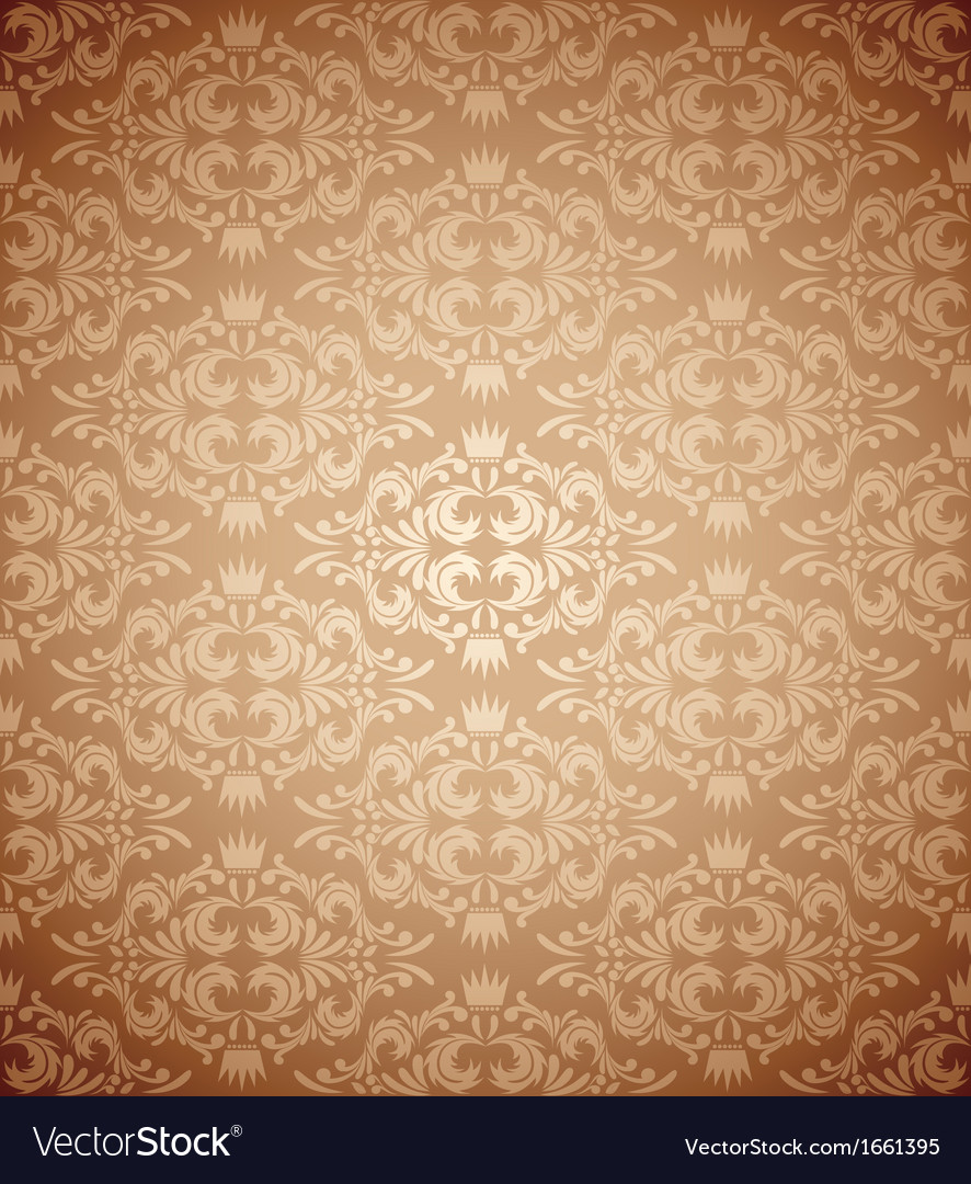 Abstract damask pattern Royalty Free Vector Image