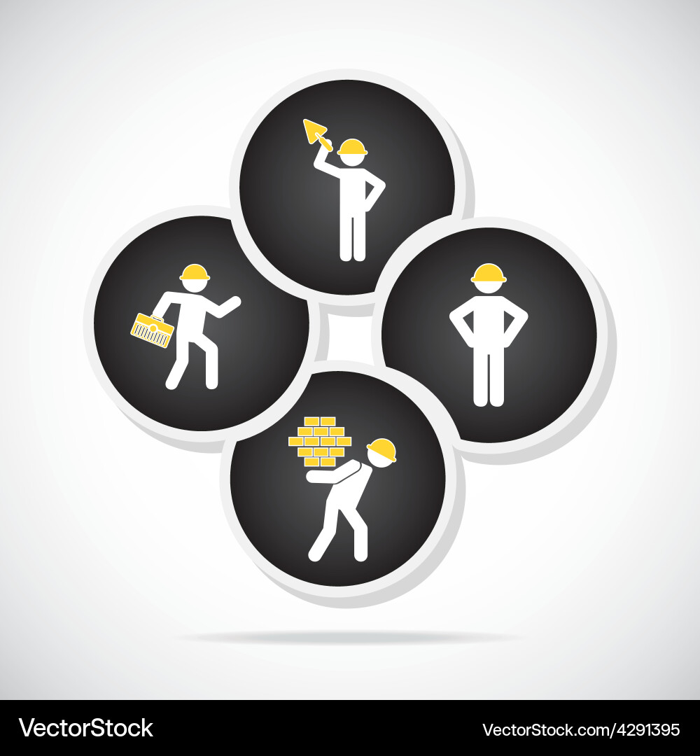 Construction infographic Royalty Free Vector Image