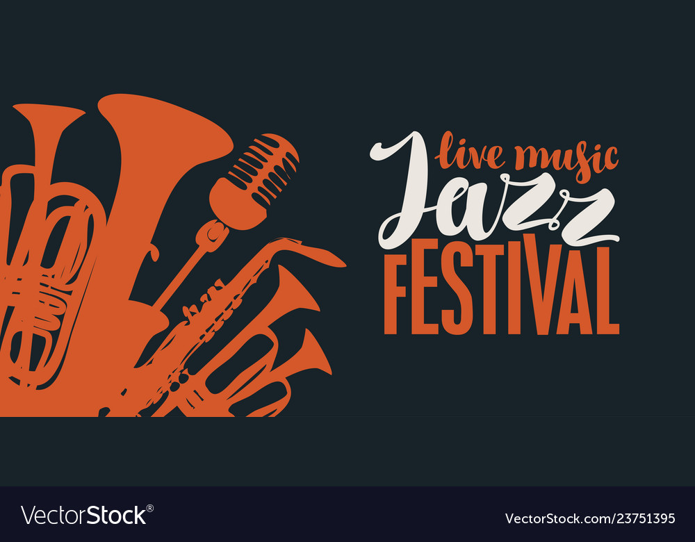 Poster For A Jazz Festival Live Music Royalty Free Vector