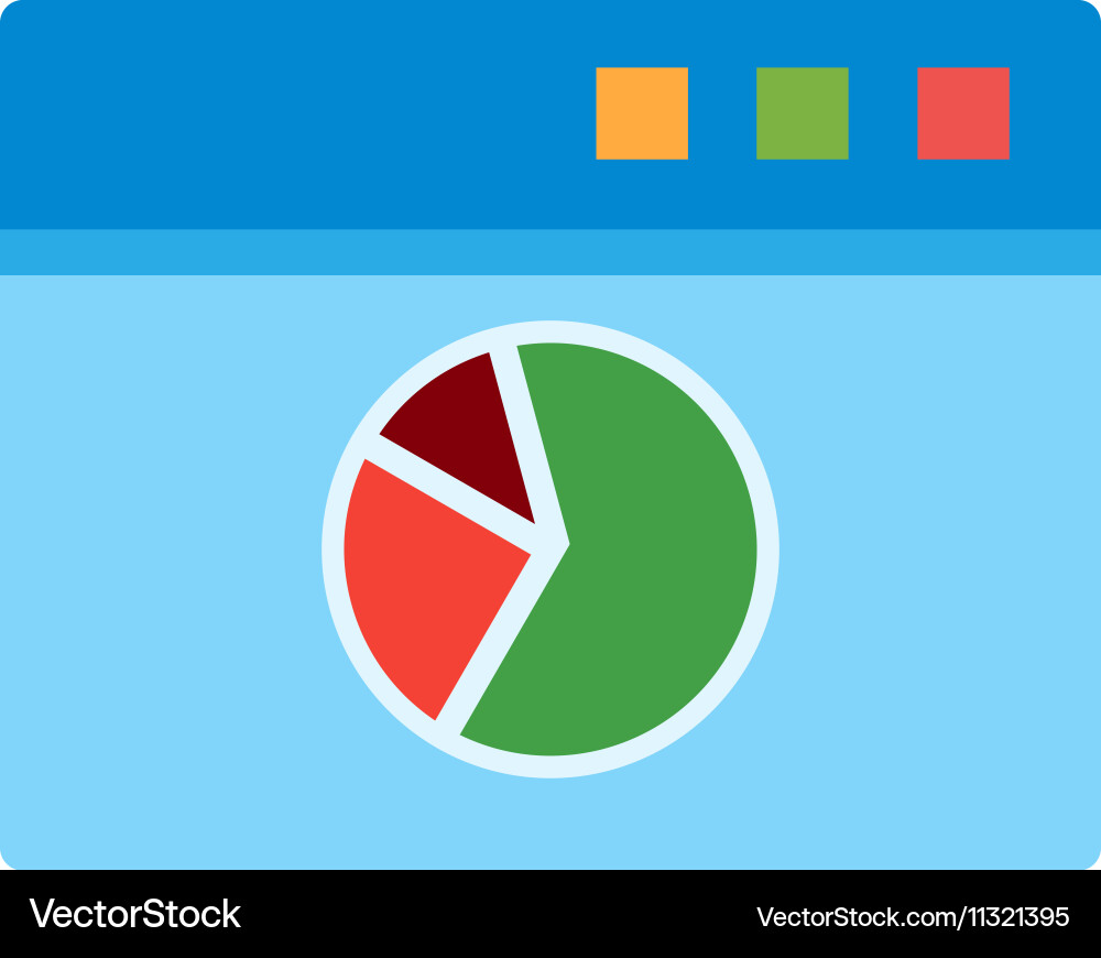 Webpage statistics Royalty Free Vector Image - VectorStock