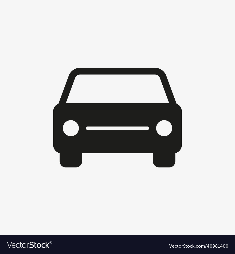 Car icon isolated on white background Royalty Free Vector