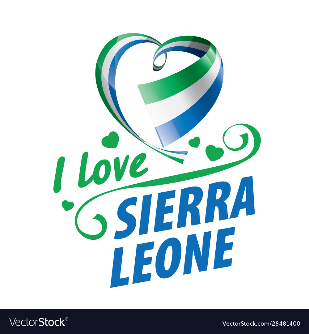 National flag sierra leone Royalty Free Vector Image